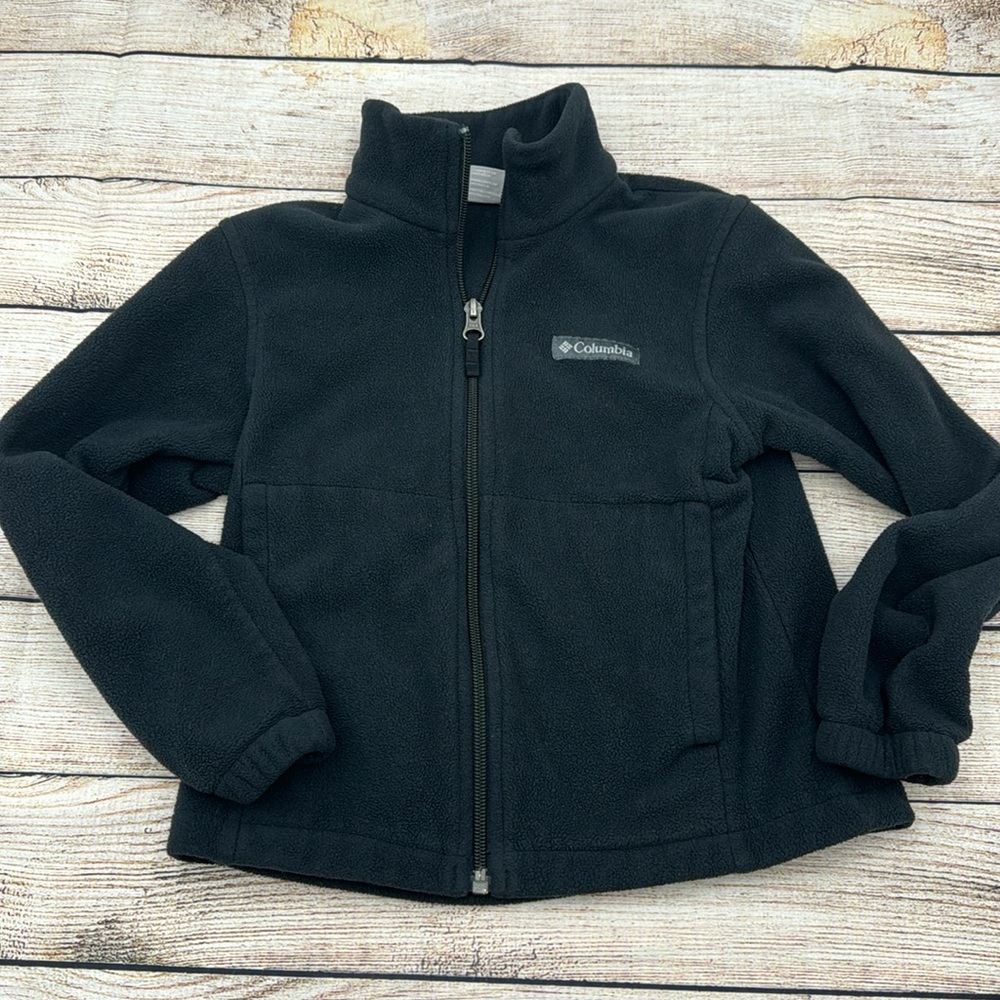 Columbia Black Fleece Jacket Size XS (6/7)